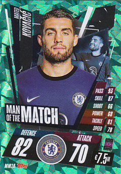 Mateo Kovacic Chelsea 2020/21 Topps Match Attax CL Man of the Match #MM10